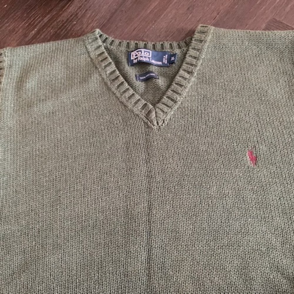 Ralph Lauren Polo XL 100% Cotton Sweater Vest
